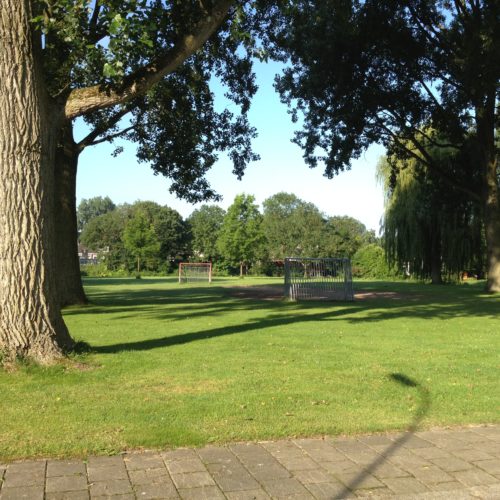 De speelplek ligt in de wijk Zuidhoven in de gemeente Dordrecht